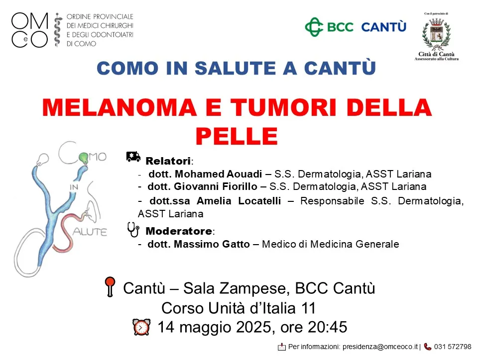 MELANOMA E TUMORI DELLA PELLE - COMO IN SALUTE (CANTU')