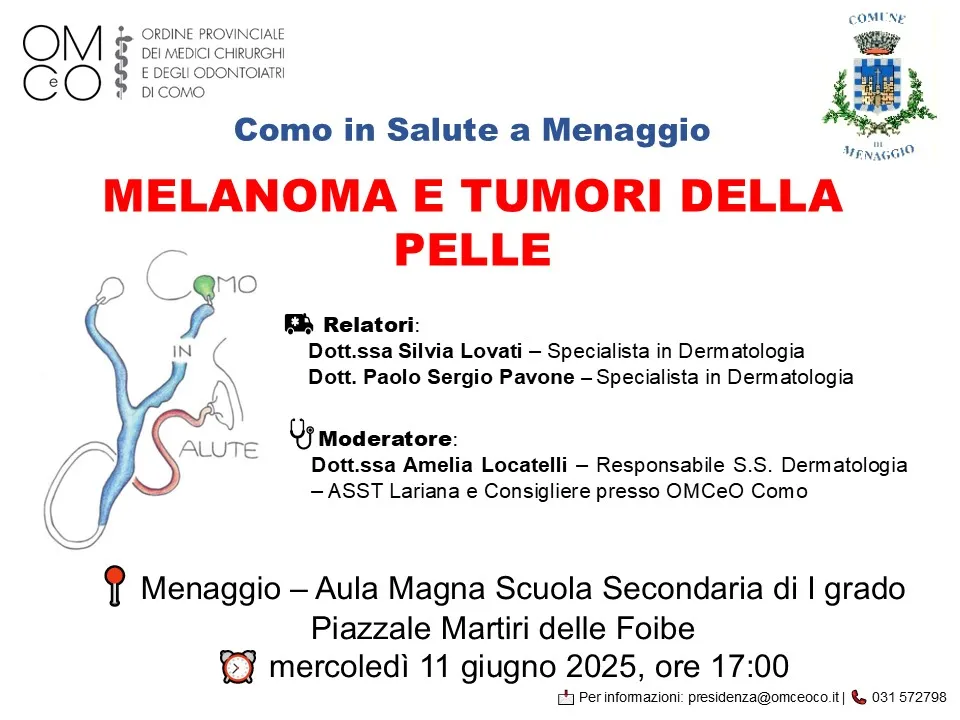 COMO IN SALUTE 2025 - MELANOMA E TUMORI DELLA PELLE